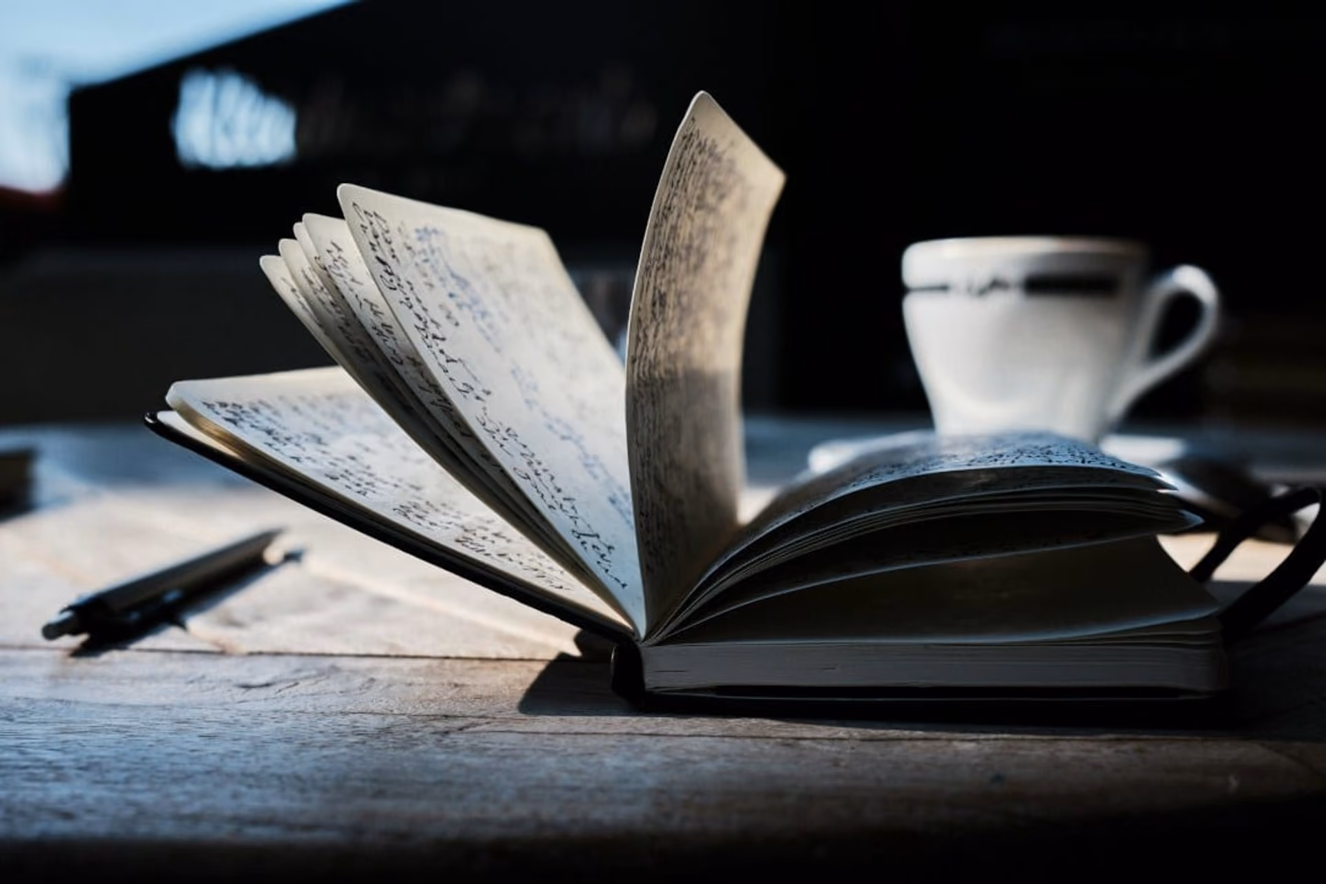 Cosa sono le note d'autore - Foto di quaderno scritto a penna